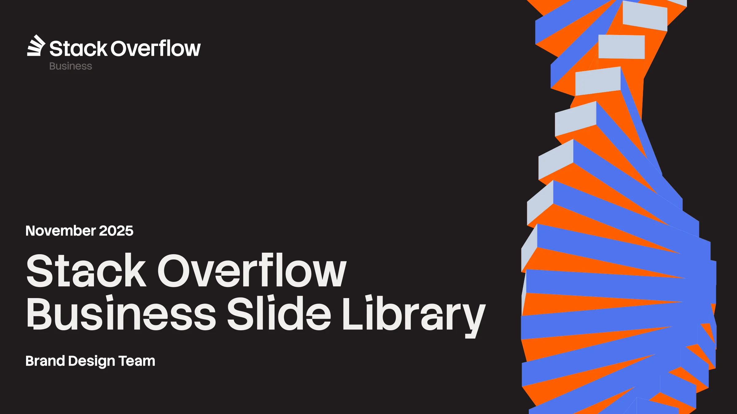 Slide from the Stack Overflow Business Template