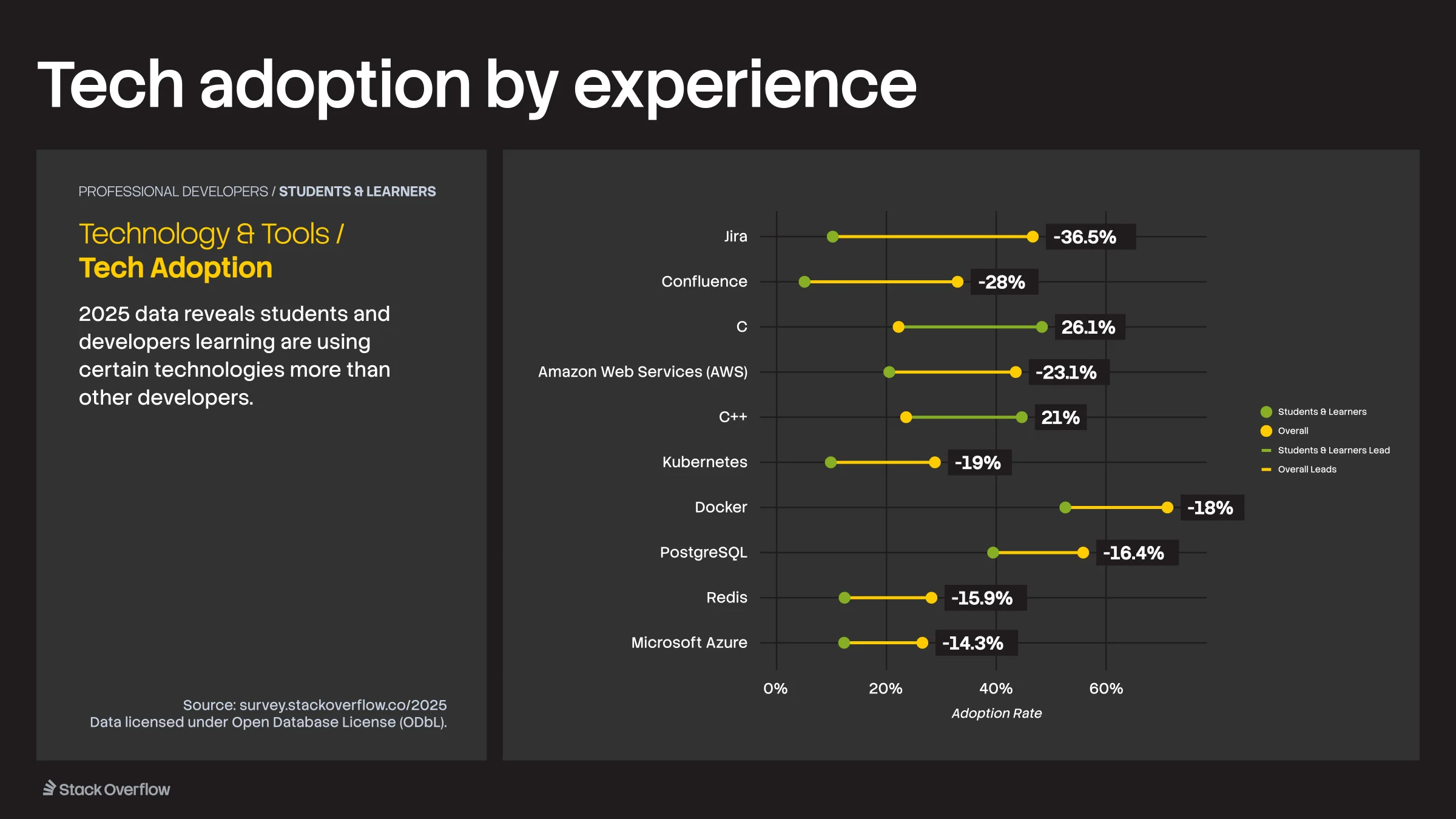 Slide from the 2025 Developer Survey Insights